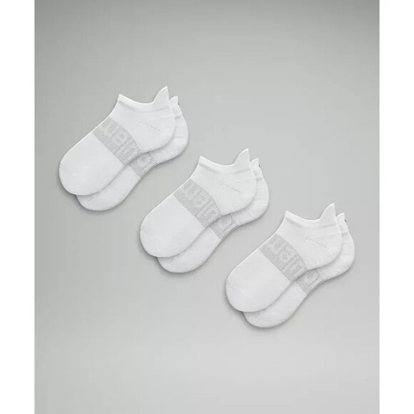 Lululemon Womens Tab-Length Low-Profile Socks 3-Pack White - Picture 2 of 2